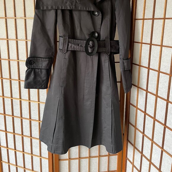 Soia & Kyo Fit and Flare Trenchcoat Y2K XS - Picture 2 of 8